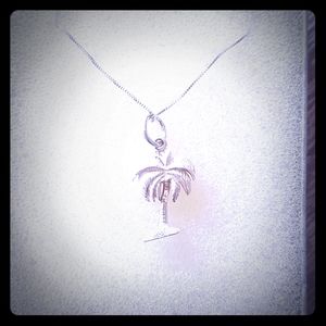Sterling Silver Palm Tree Necklace